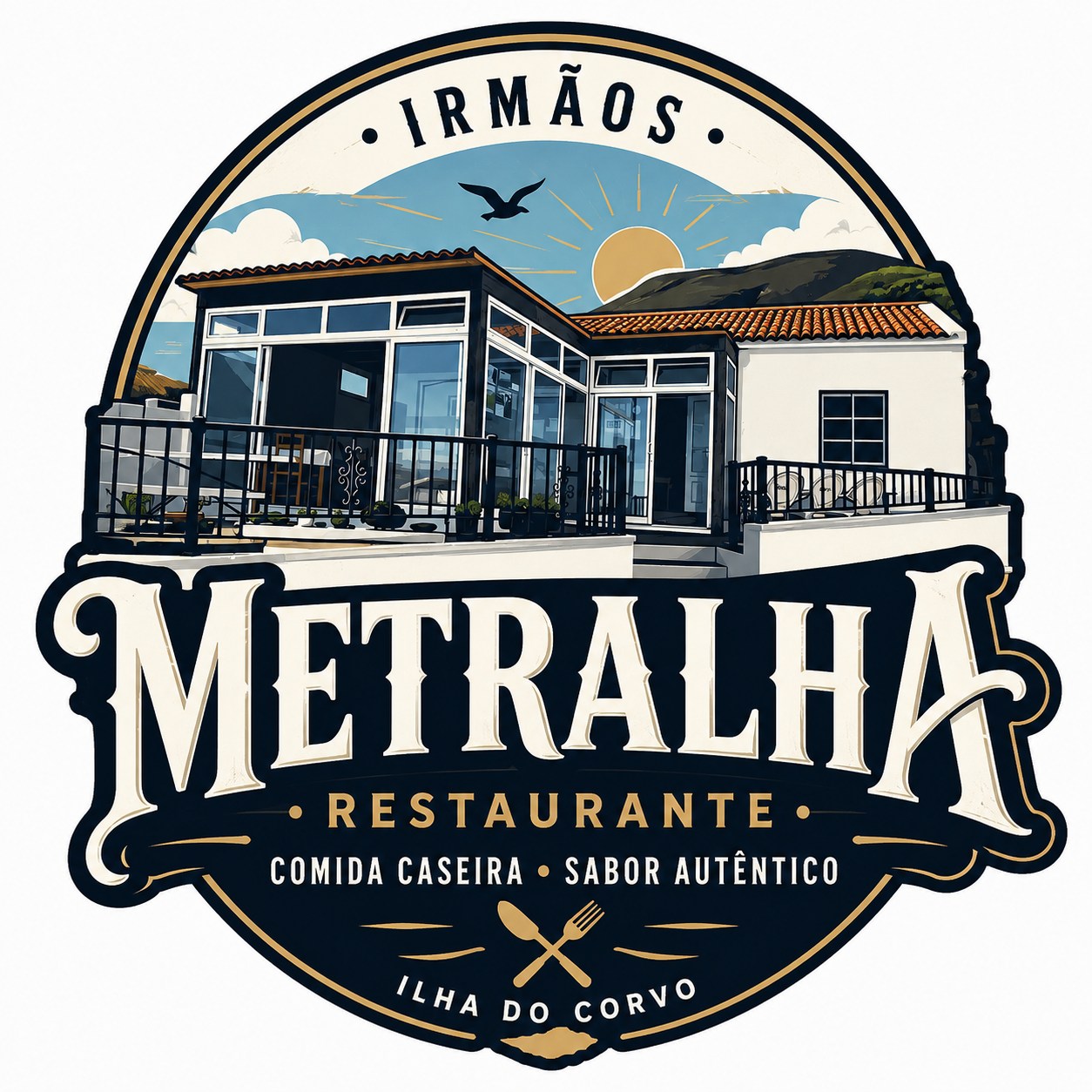Logótipo oficial do Restaurante Irmãos Metralha